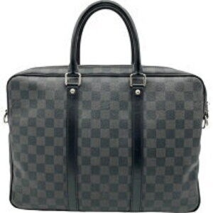 Louis Vuitton Black Voyage Porte Black Damier Graphite Document Handbag